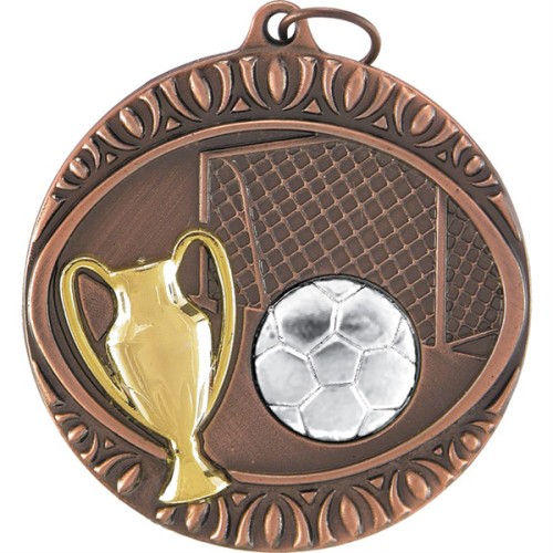 Metal Futbol Figürlü Madalya